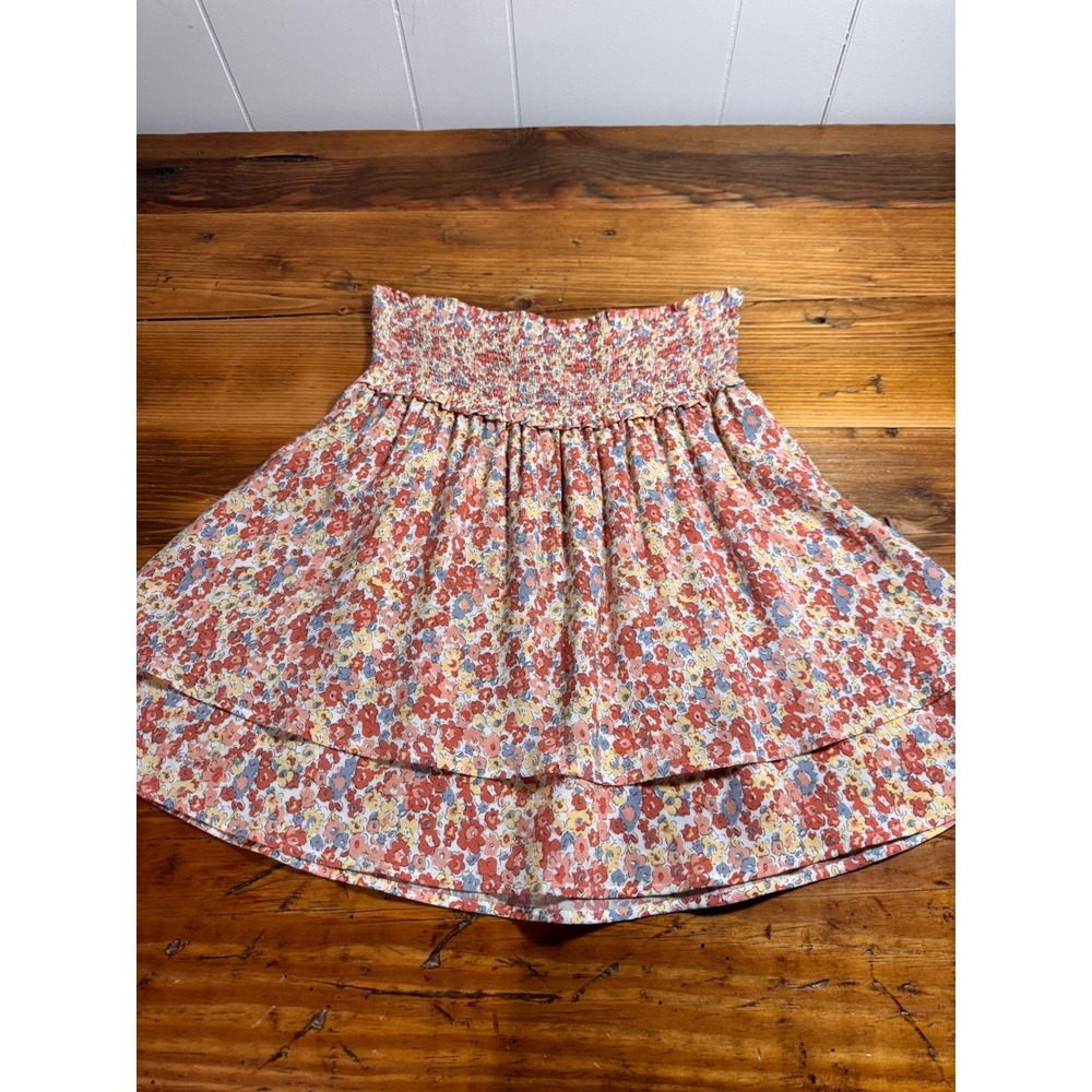 Rails Addison Skirt Womens Small Multi Wildflower Smocked Floral Tiered Mini - Picture 7 of 15